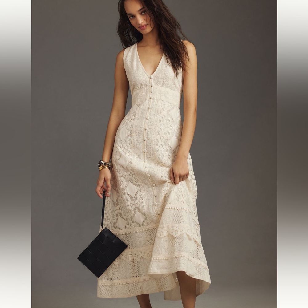 Anthropologie Verb by Pallas Singhee Sleeveless V-neck Maxi Dress